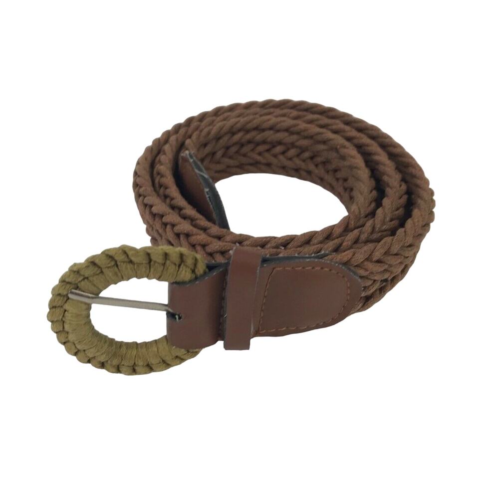 Women's Herringbone Design Leather Belt One Size